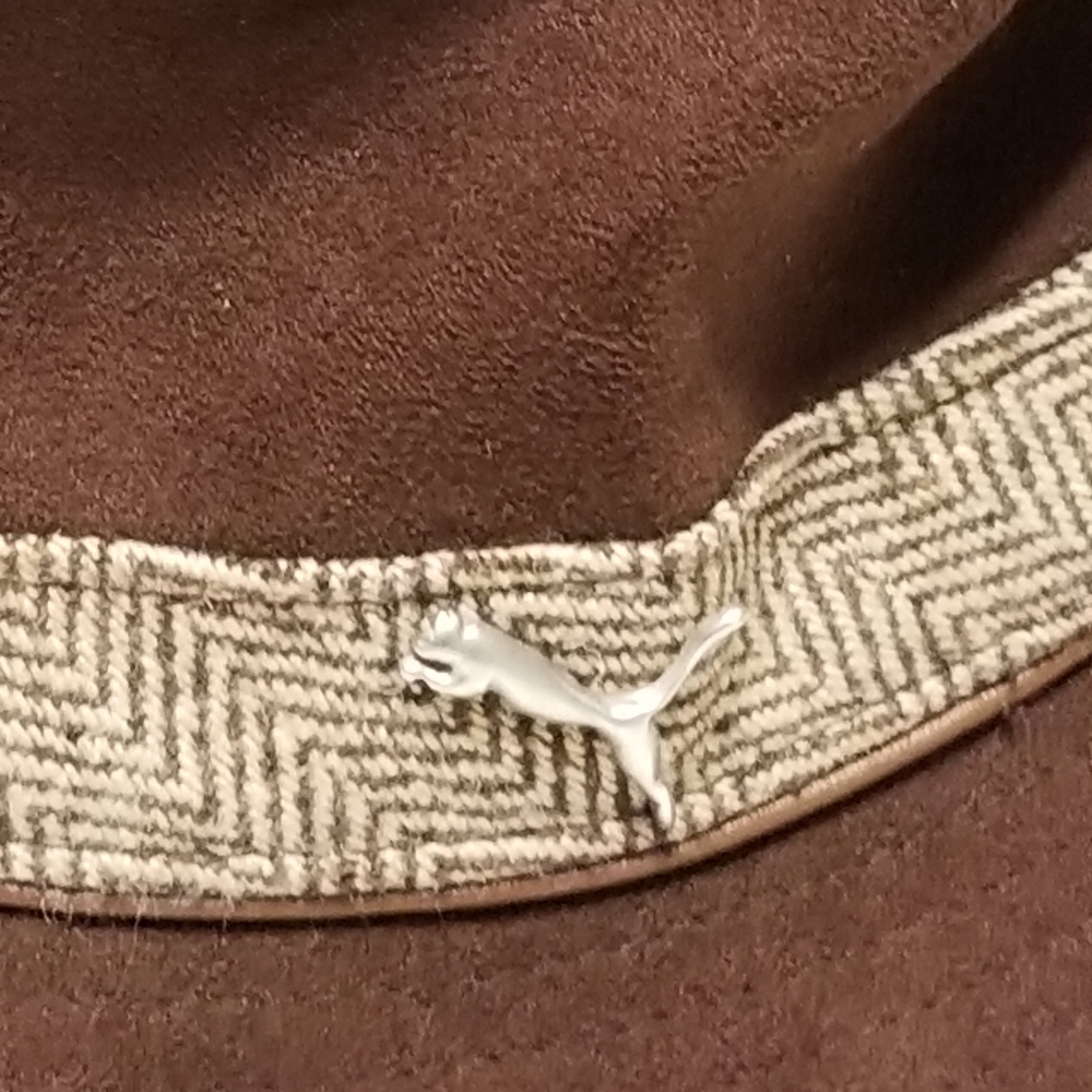 Puma Brown Tan Wool Hat - Picture 2 of 6